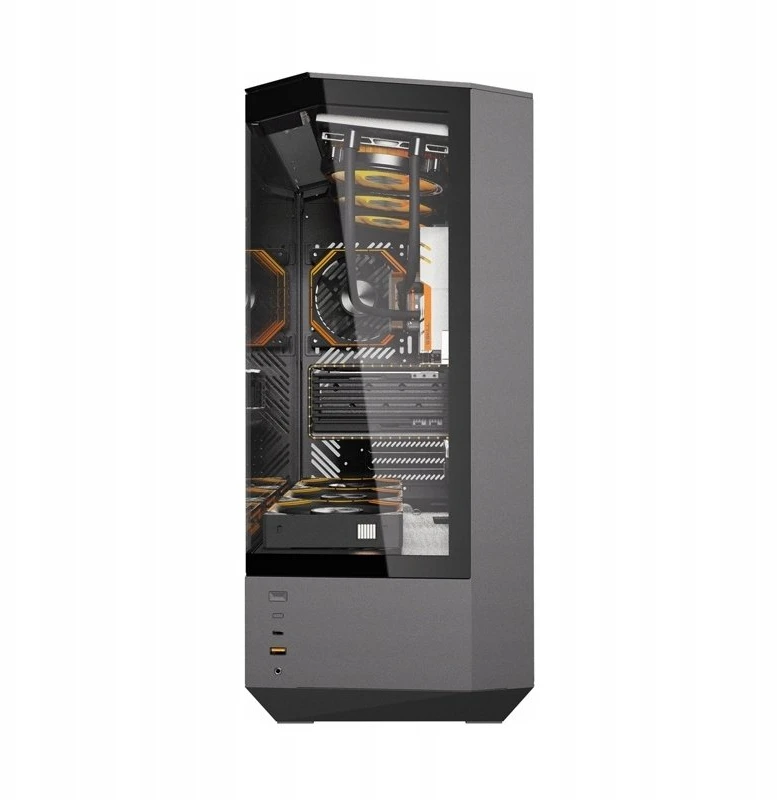 Darkflash DY460 computer case (Juodas) + 4 ARGB fans