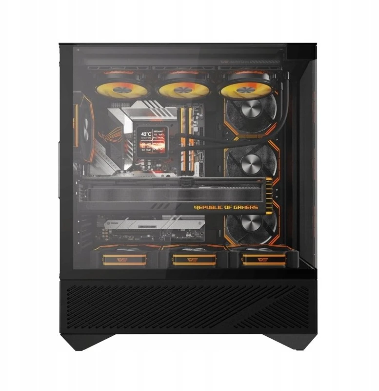 Darkflash DY460 computer case (Juodas) + 4 ARGB fans