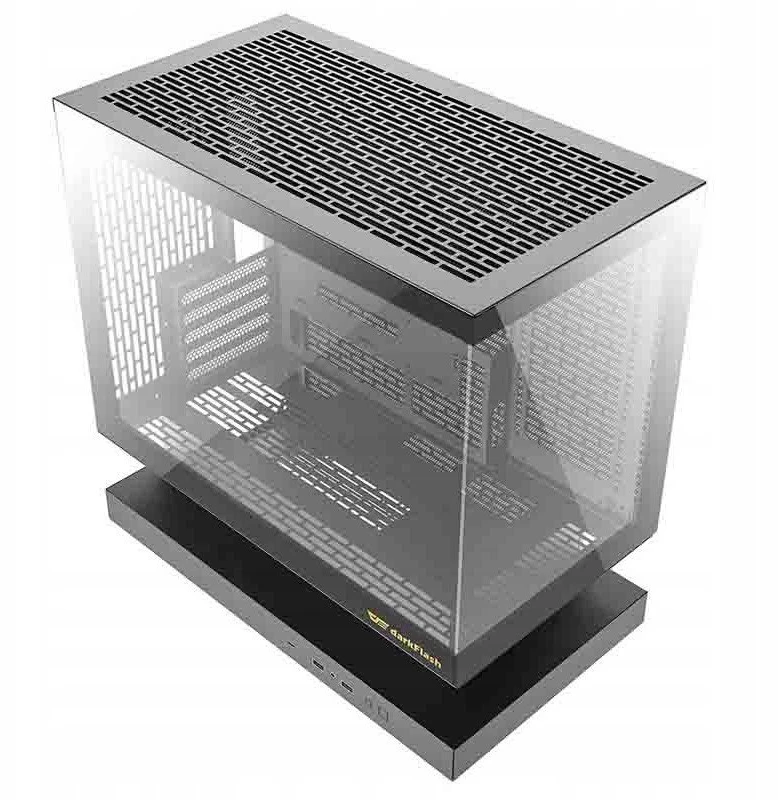 Darkflash F1 computer case (Juodas) + 6 ARGB fans