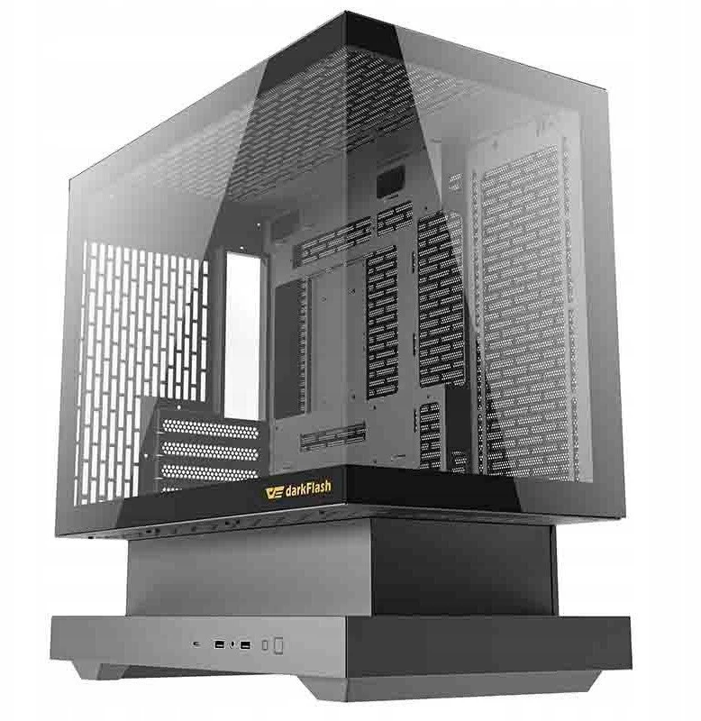 Darkflash F1 computer case (Juodas) + 6 ARGB fans