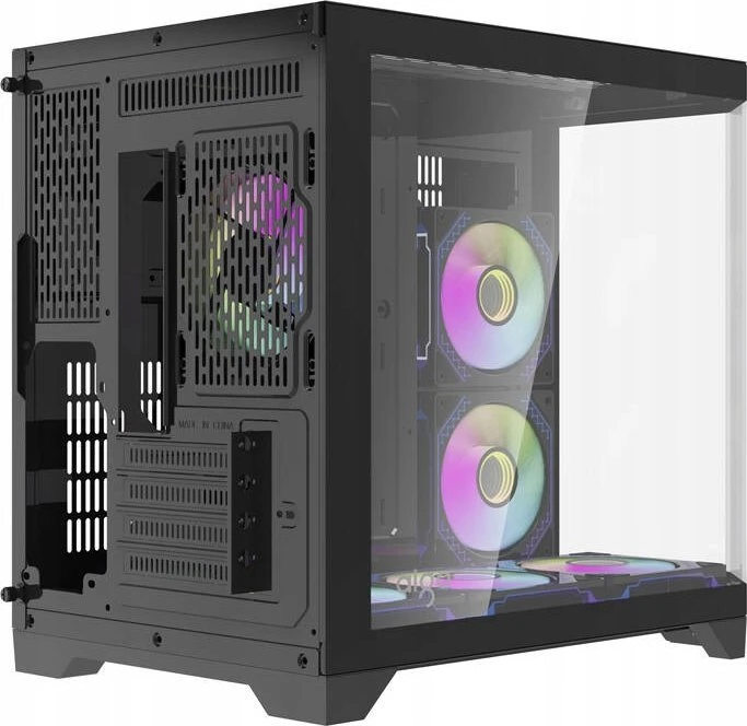 Darkflash Darflash FT418 kompiuterio dėklas + 6 aRGB ventiliatoriai (juodi)