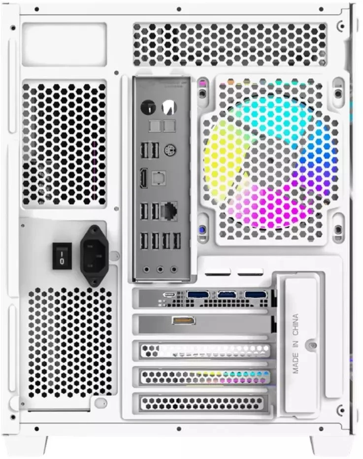 „DarkFlash B275 PRO“ kompiuterio korpusas (baltas) + 6 ventiliatoriai