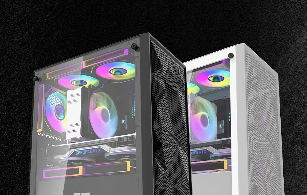 „Darkflash M305 Mesh“ kompiuterio korpusas be ventiliatorių (Juodas)