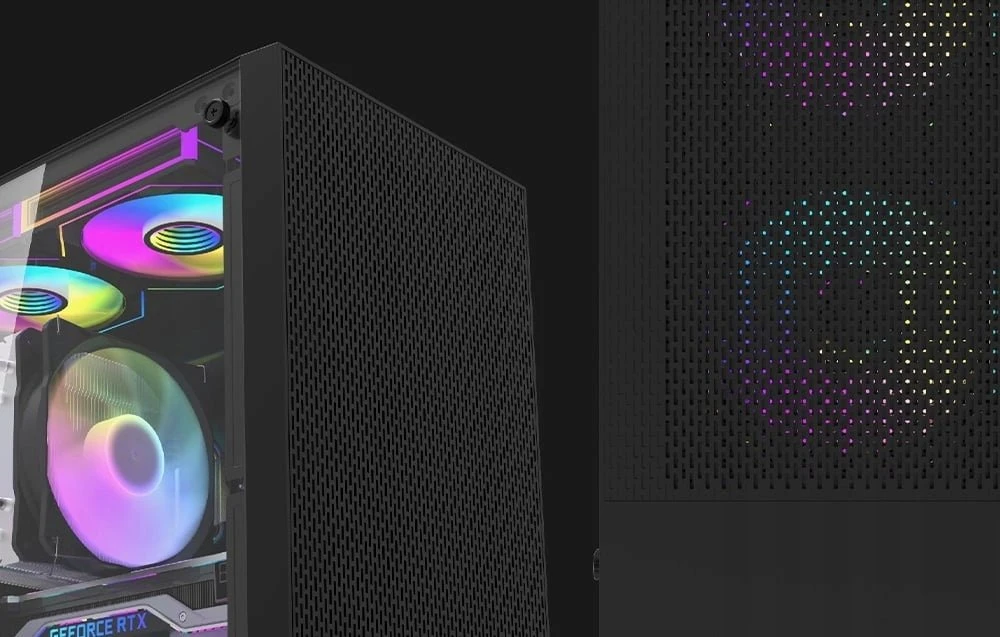 „Darkflash M305“ kompiuterio korpusas be ventiliatorių (Baltas)