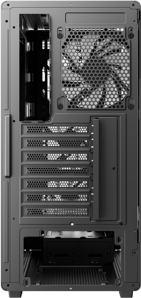 Deepcool Case | CC550 4F | Mid Tower | ATX PS2 (maksimalus ilgis: 180 mm) | Juodas
