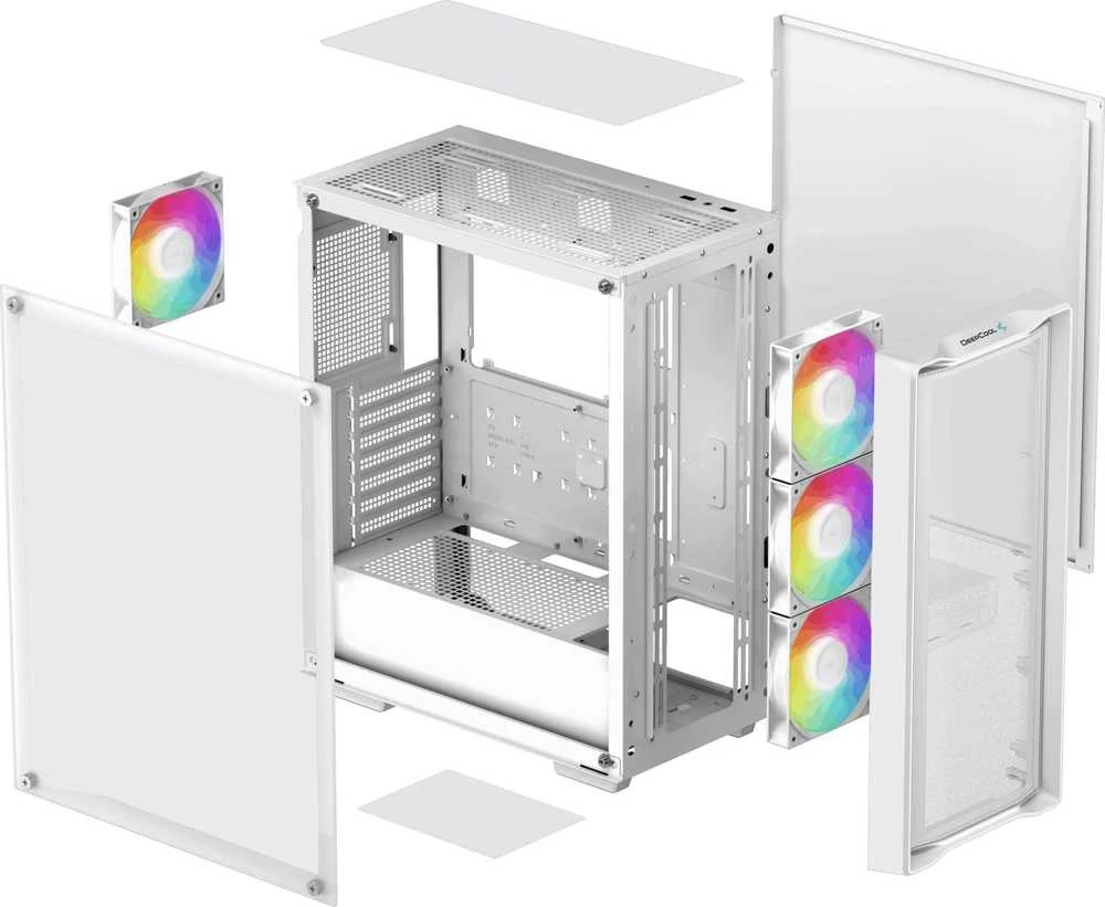 Deepcool CC560 MESH WH V2 | Mid Tower | Baltas