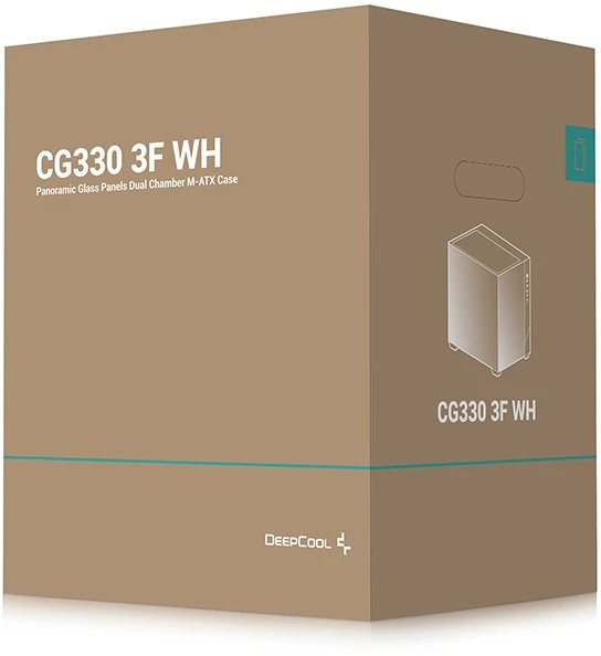 „Deepcool“ korpusas | CG330 3F WH | Baltas | Micro ATX