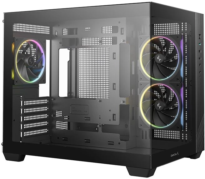 Deepcool Case | CG330 3F | Micro ATX | Juodas