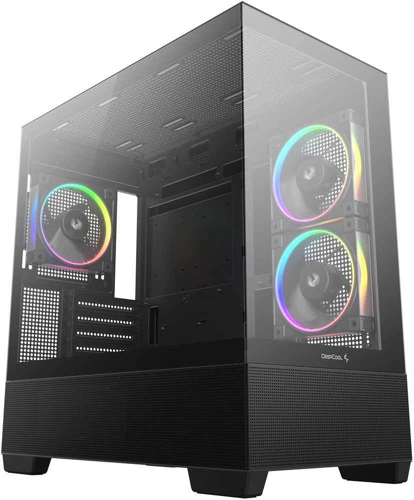 Deepcool Case | CG380 3F | Micro ATX | Juodas