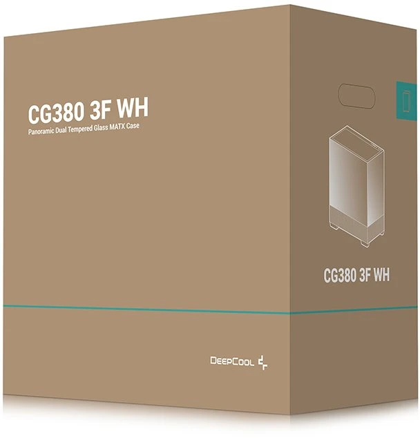 „Deepcool“ korpusas | CG380 3F | Baltas | Micro ATX