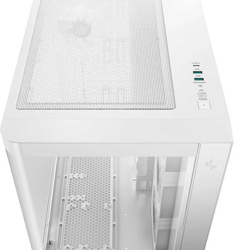 DeepCool CG530U 4F WH ATX lenkto stiklo panoraminis korpusas Baltas