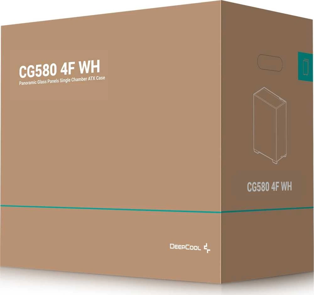 Kompiuterio korpusas Deepcool CG580 4F WH | Baltas | Mid tower