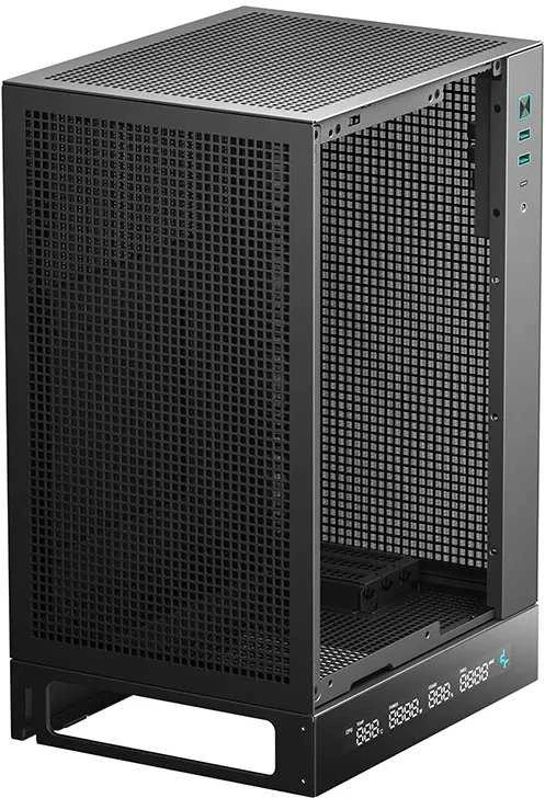 Žaidimų kompiuterio korpusas Deepcool CH170 DIGITAL | Juodas | Mini ITX | ATX PS2 | Be maitinimo šaltinio