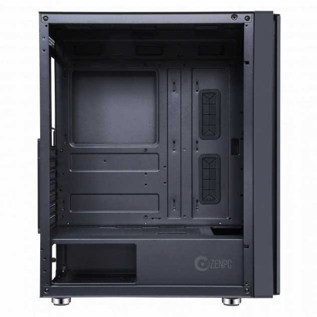 Usorteret ZENPC Z5 tinklelio juodas kompiuterio korpusas 4x Fander P12 PWM PST 120mm