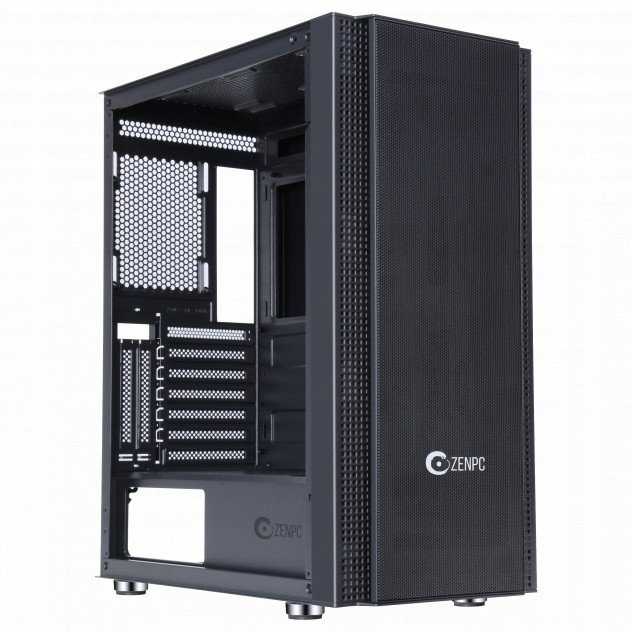 Usorteret ZENPC Z5 tinklelio juodas kompiuterio korpusas 4x Fander P12 PWM PST 120mm