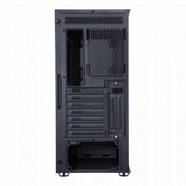 Usorteret ZENPC Z5 tinklelio juodas kompiuterio korpusas 4x Fander P12 PWM PST 120mm