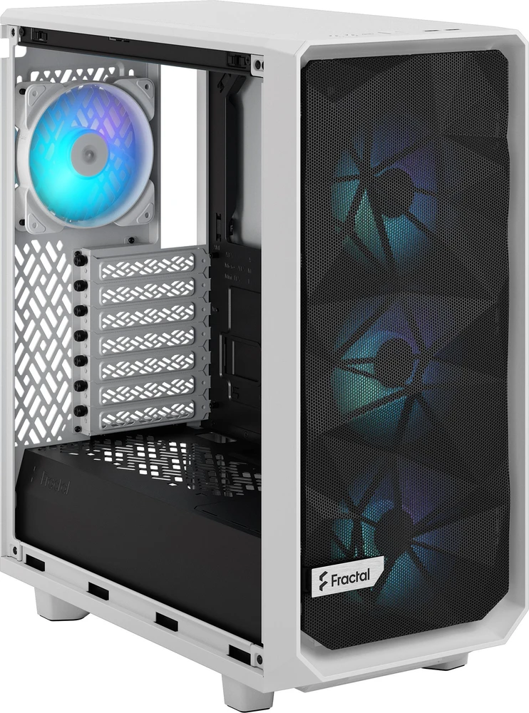 „Fractal Design“ | „Meshify 2 Compact RGB“ | Šoninis langas | „Baltas TG Clear“ | Vidutinio dydžio bokštas | ATX