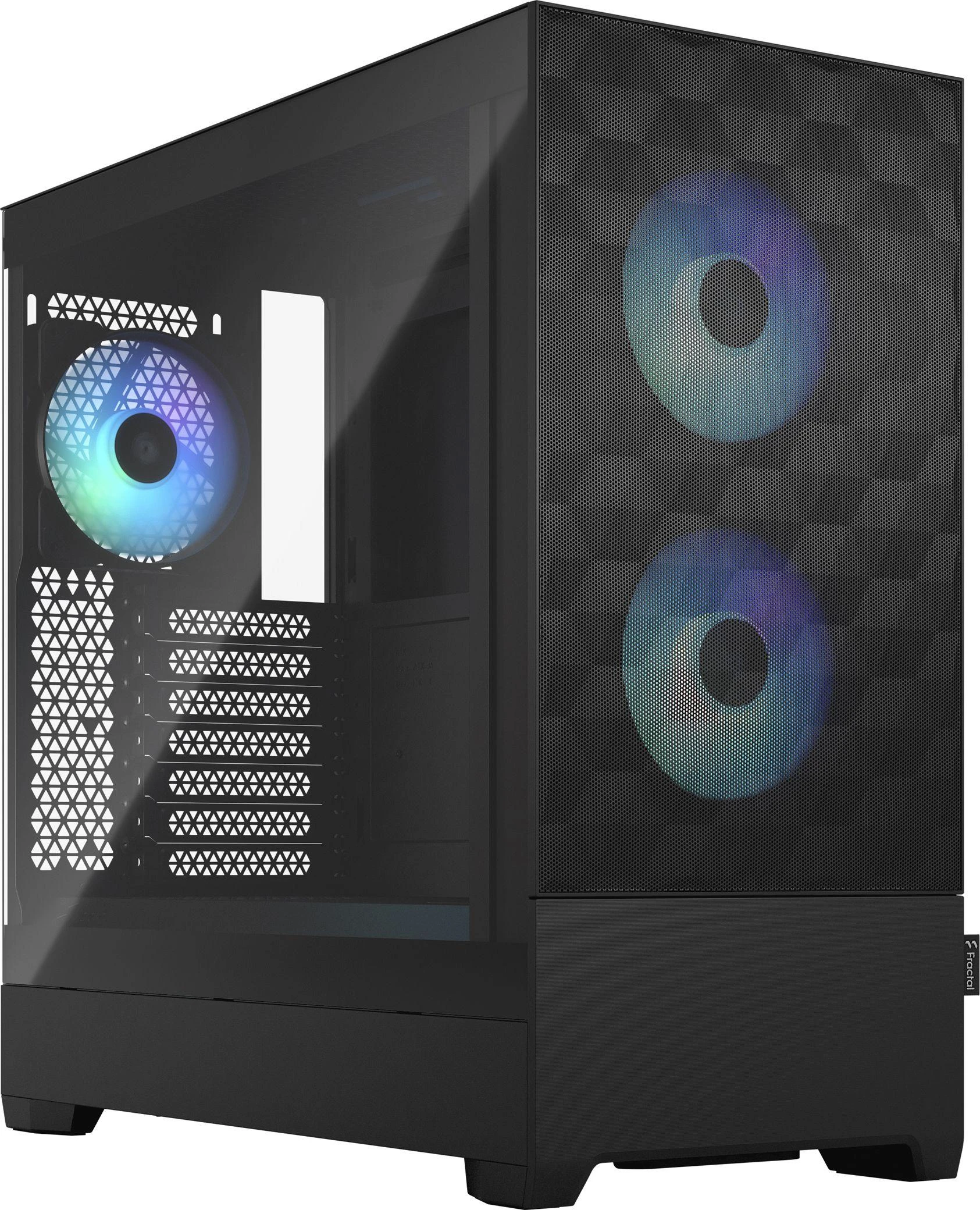 „Fractal Design“ | „op Air RGB“ | Šoninis langas | Juodas TG skaidraus atspalvio | ATX, mATX, Mini ITX | ATX
