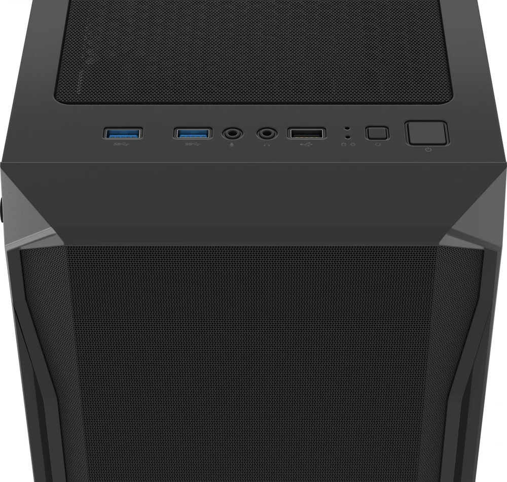 Kompiuterio Korpusas - FURY Shobo SH4 RGB Midi Tower Juodas