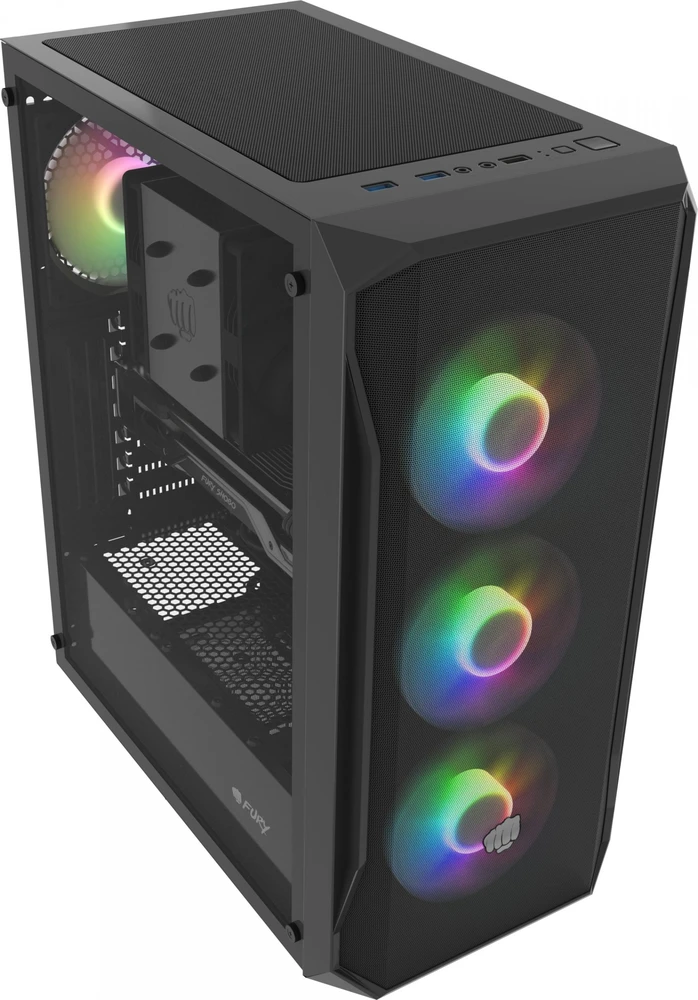 Fury PC Case | SHOBO SH4F RGB | Midi-Tower | Juoda