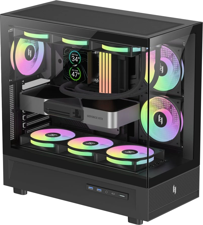 „Gamemax“ korpusas | NEX C51 BK | ATX/BTF