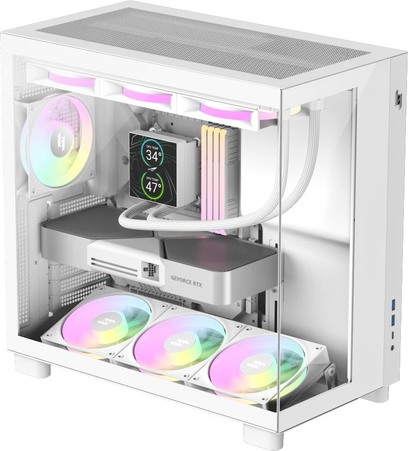 „Gamemax“ korpusas | NEX C53 WH | ATX/BTF