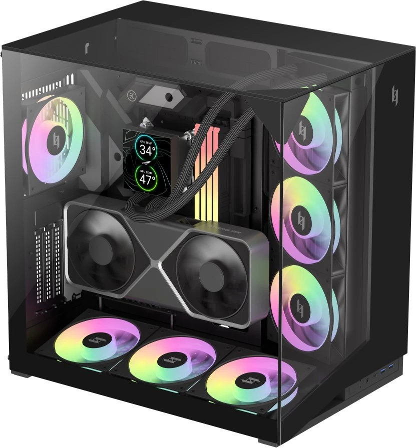 Gamemax Case | NEX C56 VC BK | ATX