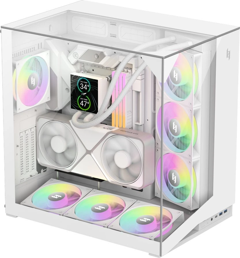 Gamemax Case | NEX C56 VC WH | ATX