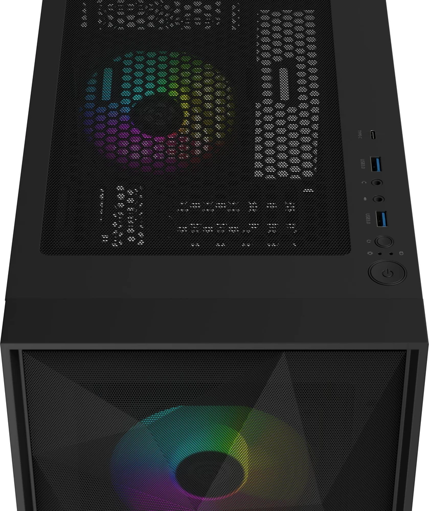 NATEC Genesis PC Case Diaxid 605 juodas ARGB