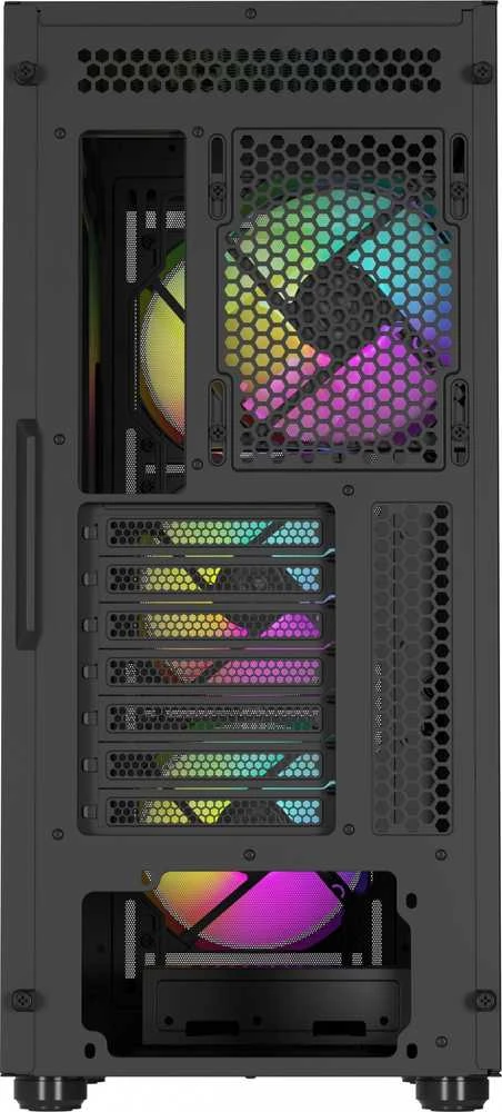 NATEC Genesis PC Case Diaxid 605 juodas ARGB