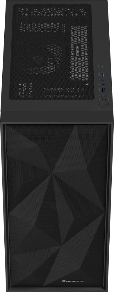 NATEC Genesis PC Case Diaxid 605F juodas