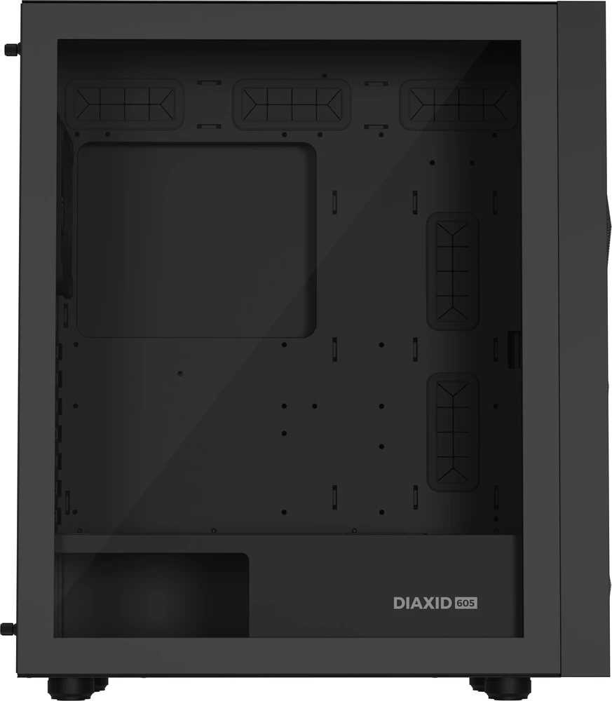 NATEC Genesis PC Case Diaxid 605F juodas