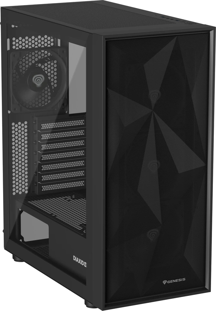 NATEC Genesis PC Case Diaxid 605F juodas