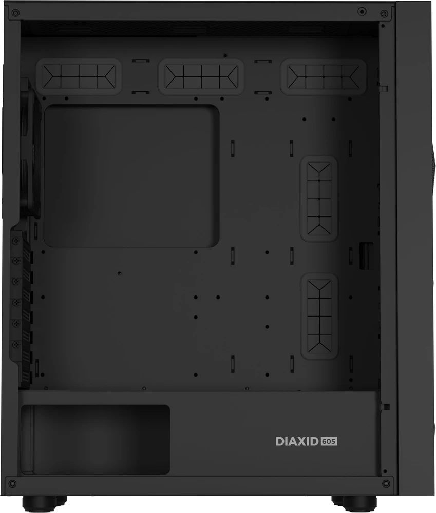 NATEC Genesis PC Case Diaxid 605F juodas
