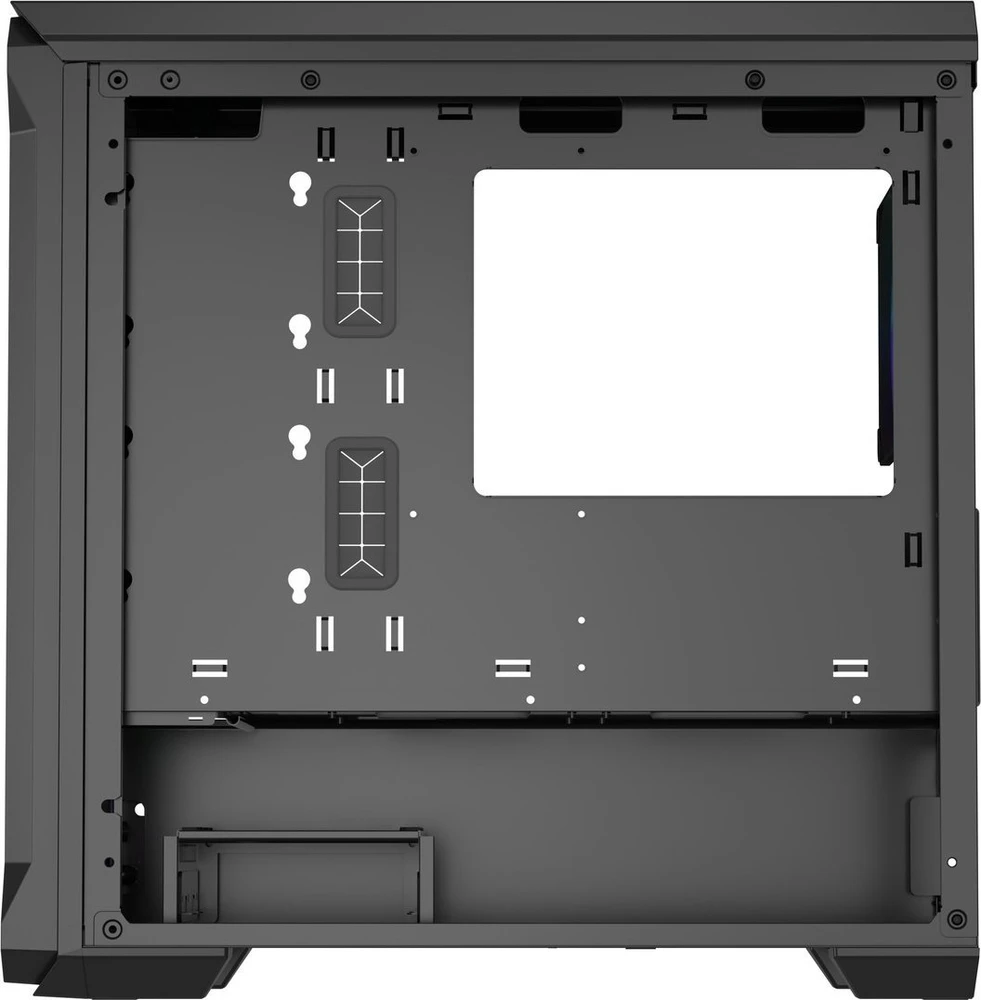 GENESIS IRID 503 ARGB kompiuterio korpusas, Micro tower, 2xUSB 2.0, 2x Jack, 1xUSB 3.0, Juodas | Genesis | IRID 503 ARGB | ATX | Juodas