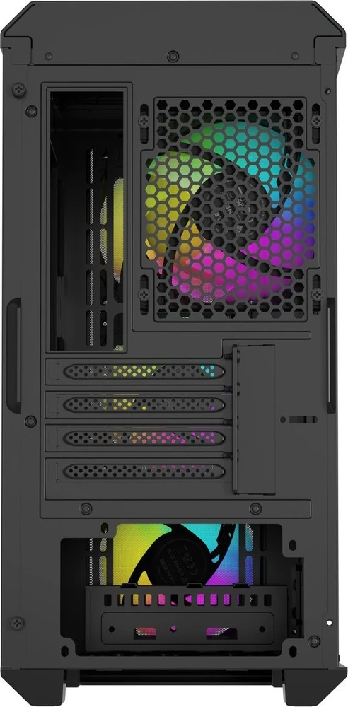 GENESIS IRID 503 ARGB kompiuterio korpusas, Micro tower, 2xUSB 2.0, 2x Jack, 1xUSB 3.0, Juodas | Genesis | IRID 503 ARGB | ATX | Juodas