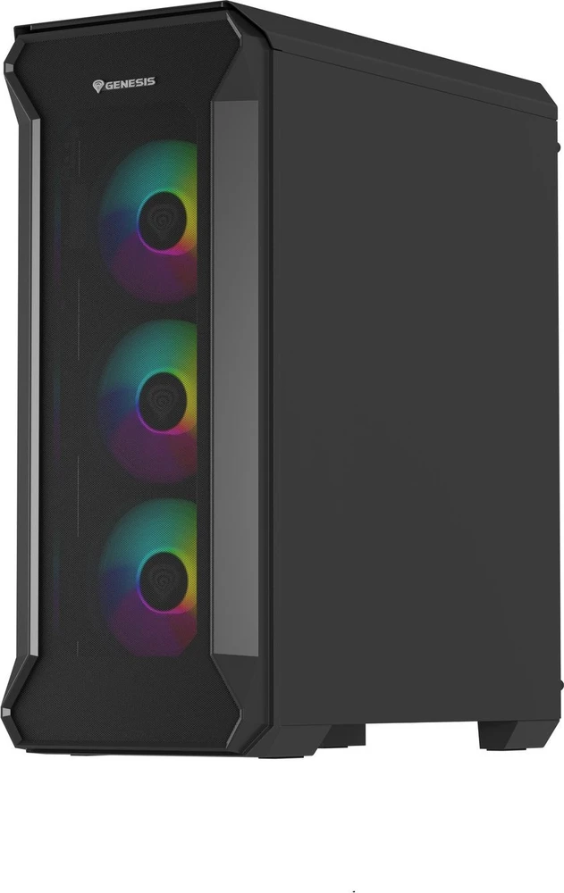 Genesis | PC korpusas | IRID 505 ARGB | Midi-Tower | Juodas