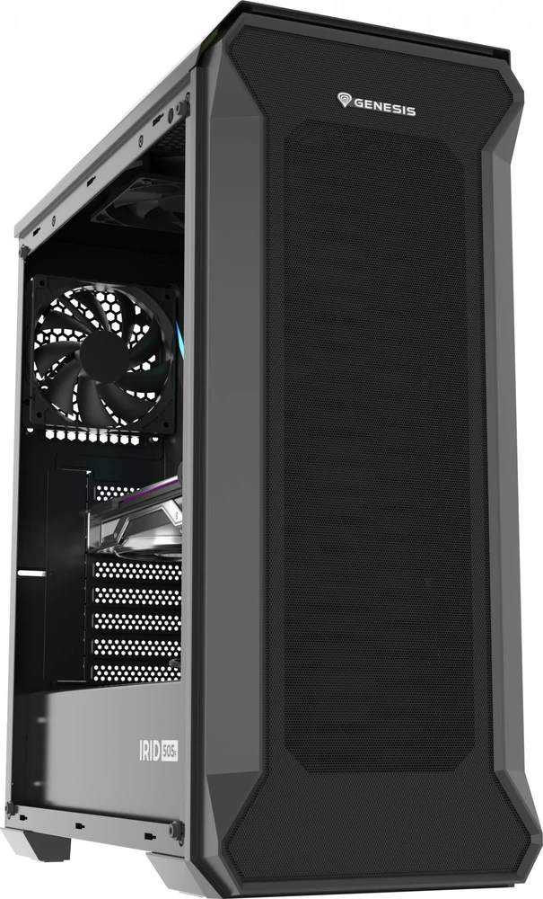 NATEC Genesis PC dėklas Irid 505F Midi bokštas USB 3.0