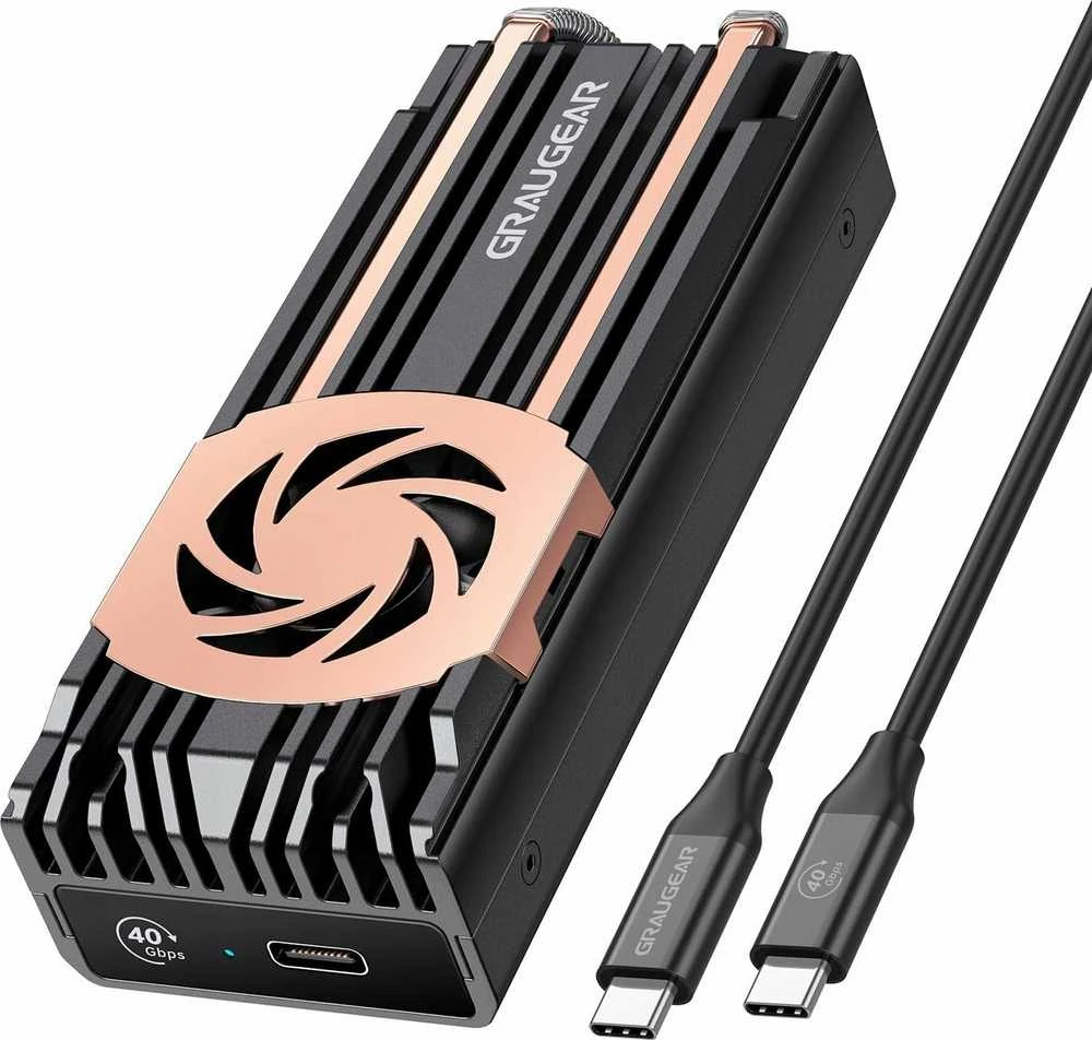 GRAUGEAR M.2 SSD korpusas su aktyviu aušinimu