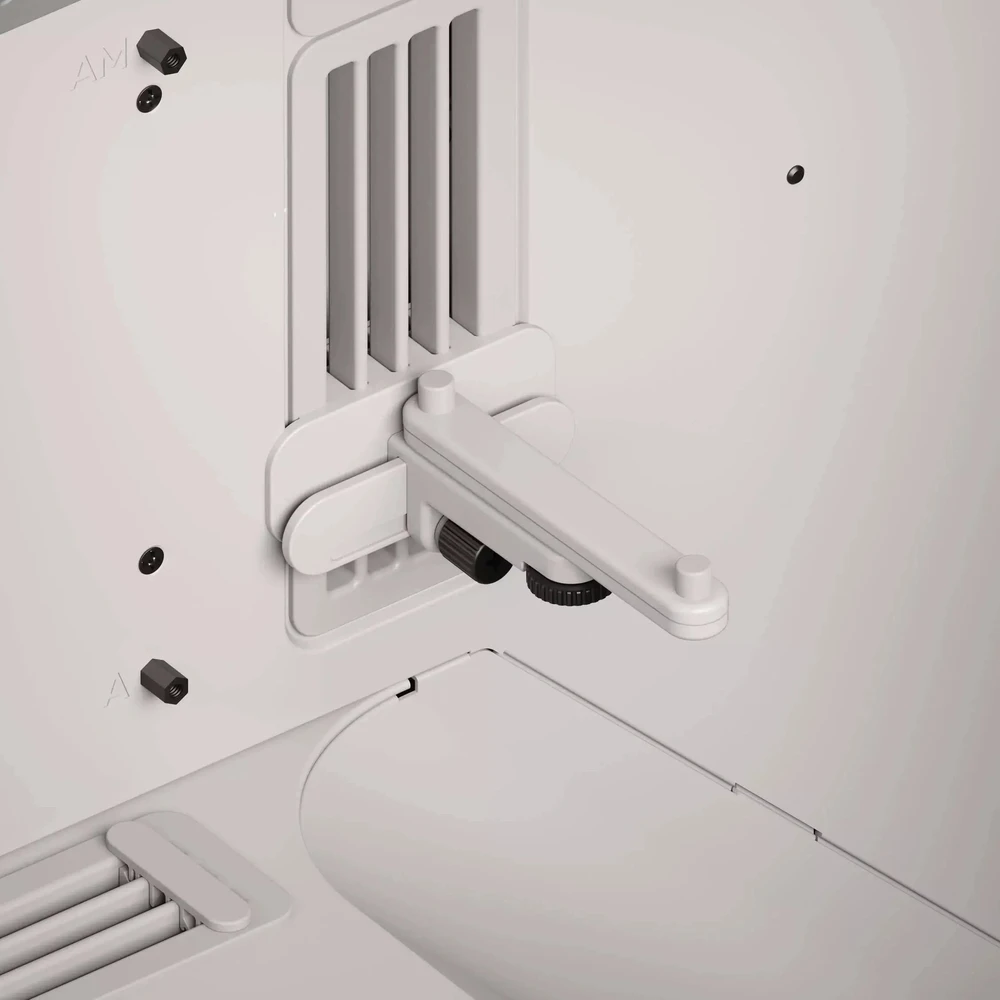 HAVN BF 360 kompiuterio korpusas, Midi bokštas, E-ATX, grūdintas stiklas – Baltas