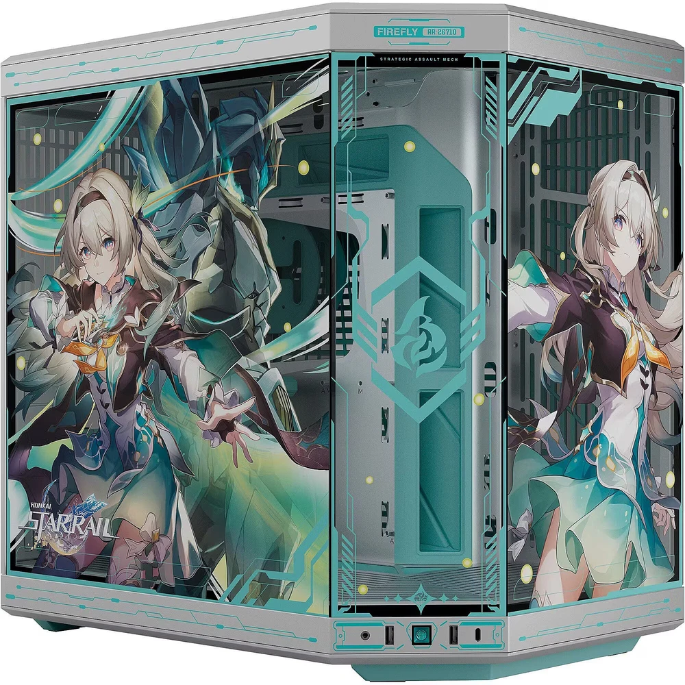 HYTE Y70 Firefly Japan Edition kompiuterio korpusas, Midi bokštas, E-ATX grūdintas stiklas - sidabrinis