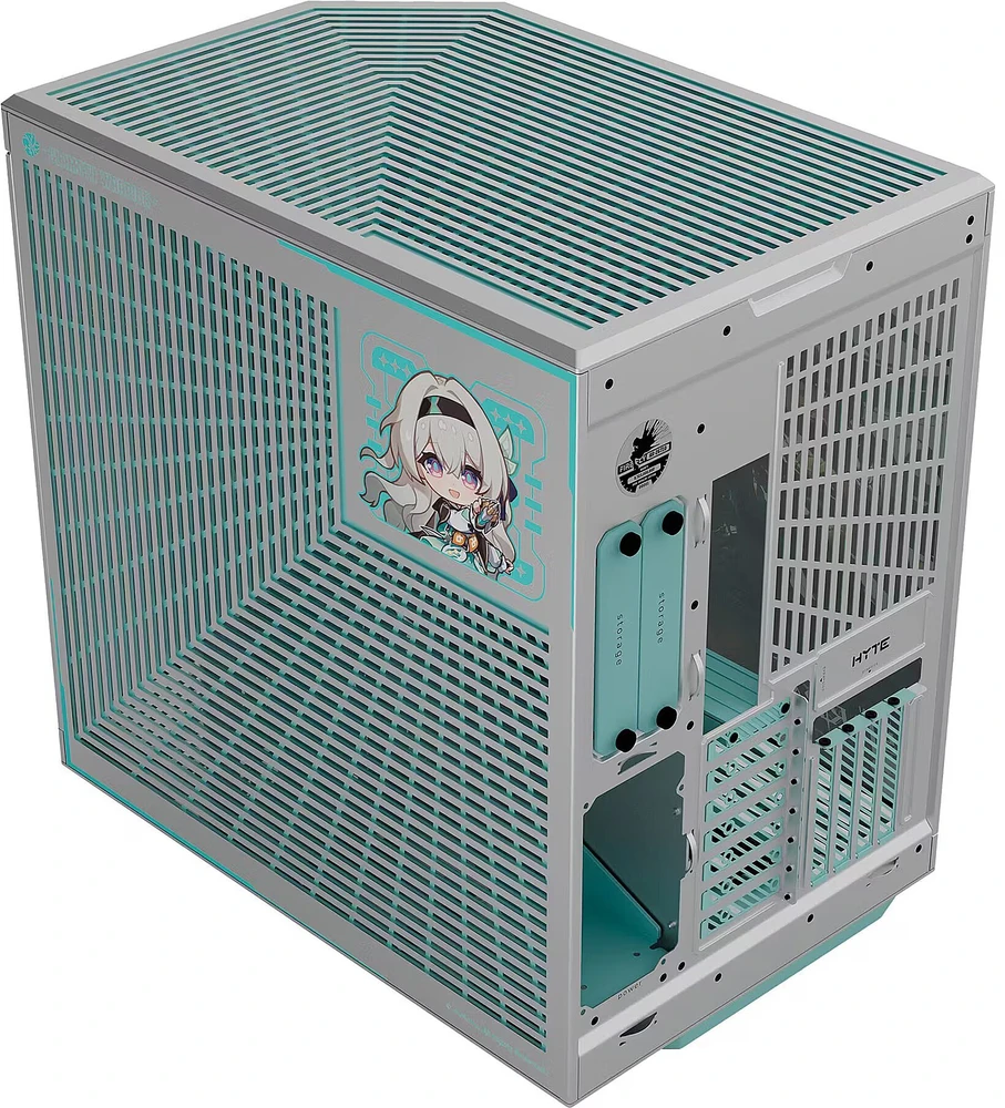 HYTE Y70 Firefly Japan Edition kompiuterio korpusas, Midi bokštas, E-ATX grūdintas stiklas - sidabrinis