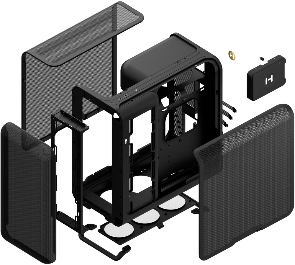 HYTE X50 Air Midi Tower – Pitch Juodas