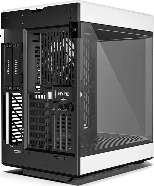 Hyte Y60 Midi Tower, Tempered Glass – juodos spalvos/baltos spalvos
