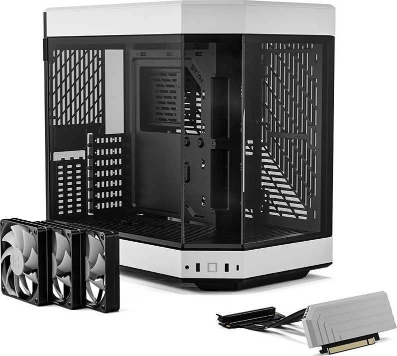 Hyte Y60 Midi Tower, Tempered Glass – juodos spalvos/baltos spalvos