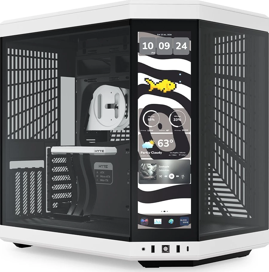 Hyte Y70 Touch Infinite Panda – juoda/balta