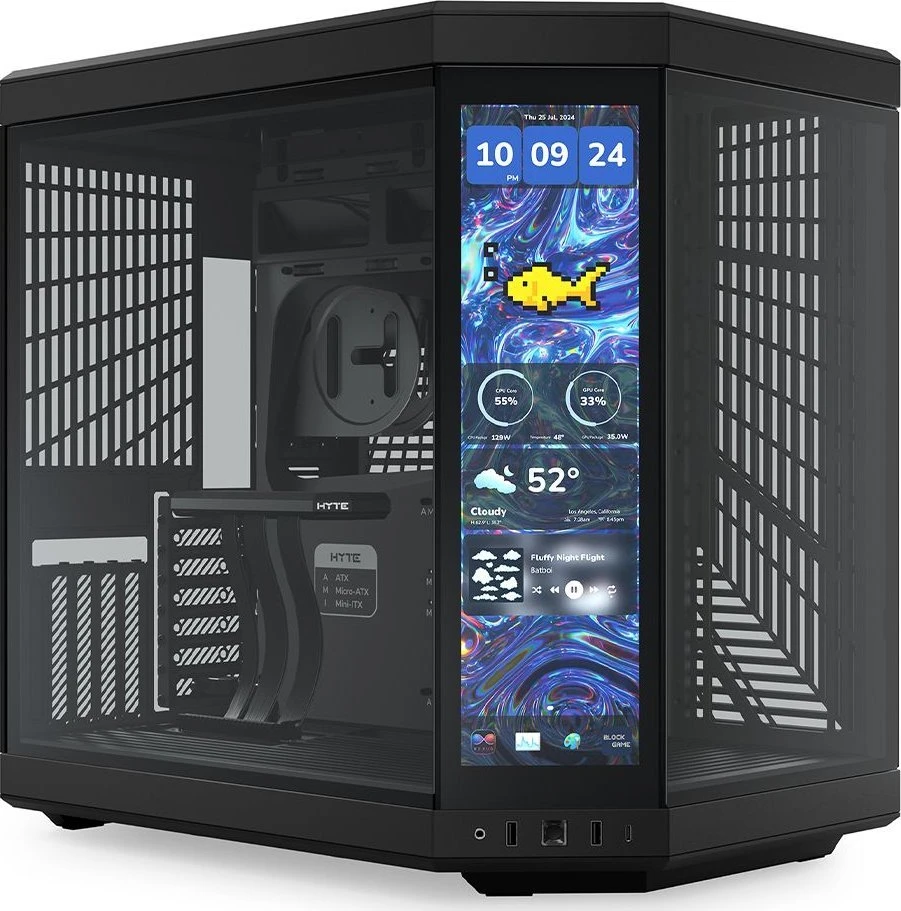 Hyte Y70 Touch Infinite Pitch – juoda