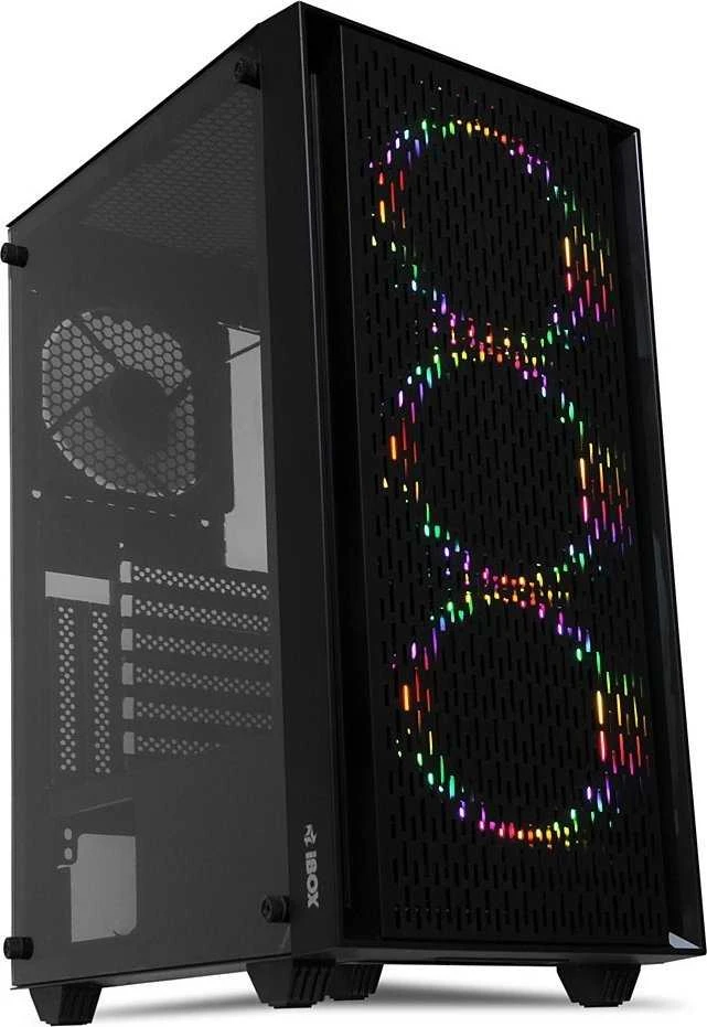 Kompiuterio Korpusas - iBox CETUS 903 Midi Tower Micro ATX/ATX, 29cm GPU, 16cm CPU Aušintuvas, Juodas