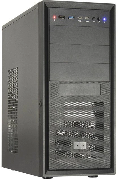 Inter-Tech IT-8862 Plaid, Tower-case - juodas, Abschliebar