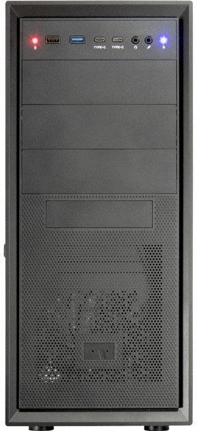Inter-Tech IT-8862 Plaid, Tower-case - juodas, Abschliebar